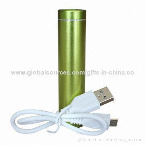 Power Bank/Charger for iPhone with Flash Light, 2,600mAh Capacity, 5V/1A Input